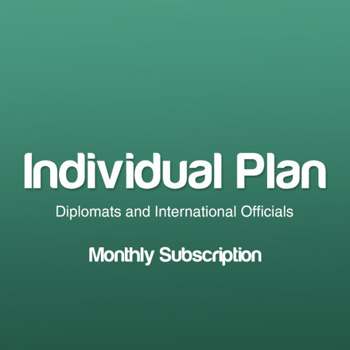Picture of # Individual Plan - Diplomats and International Officials - Monthly Subscription